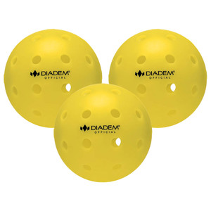 Diadem Pickleball Balls 3 pack shown in Yellow