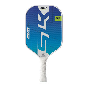 Selkirk SLK Evo Control Max 2.0 Carbon Pickleball Paddle with a 16mm thick Rev-Control Polymer Core and G8-Flex Carbon Fiber paddle face. Shown in Oasis.