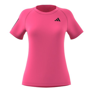 Front view of the Women's adidas Club Tee in the color Pulse Magenta.