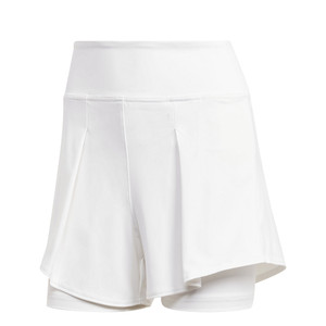 Front view of the Women's adidas Match Shorts in the color White.