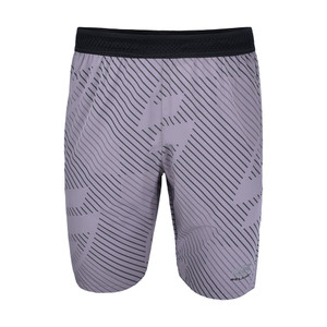 Back view of Men's Selkirk Pro Line Stretch Woven 9" Short in the color Zinc.