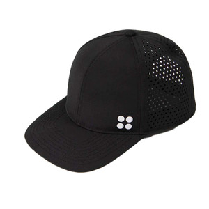 Front view of the Holbrook Premier Snapback Hat in the color Black.