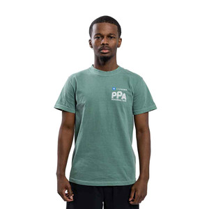 Front view of the PPA Tour Tee 2 in the color Light Green.
