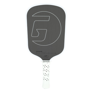 Front view of the GAMMA RCF Obsidian 16mm Raw Carbon Fiber Control Pickleball Paddle.