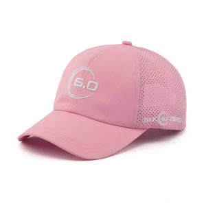 Front view of the Six Zero Performance SnapBack Hat in the color Pink.