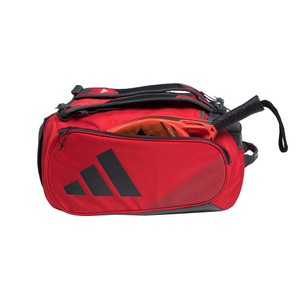 Front view of the adidas Tour 3.3 Paddle Bag in the color Red.