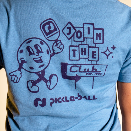 Heritage Pickle-ball Join The Club Retro Ball Tee | Pickleball Central