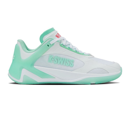 K-Swiss K-Frame Pickleball Shoe - Women's - White/Neon Mint/Hot