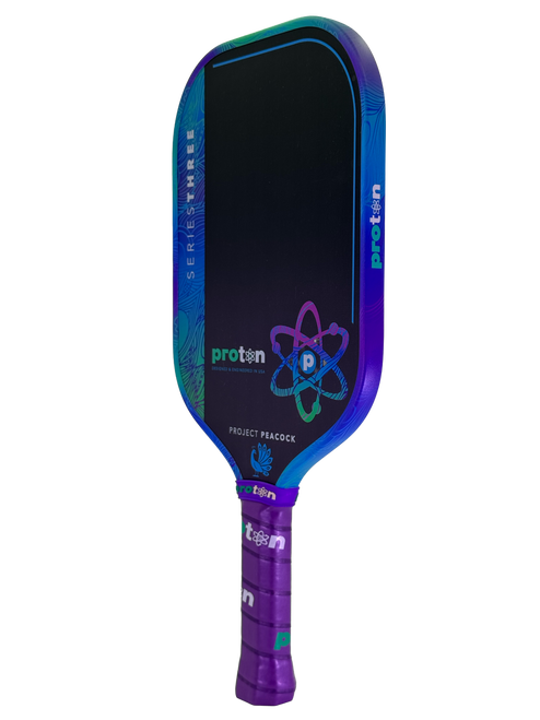 Proton Series Three Project Peacock 13mm Elongated Pickleball Paddle