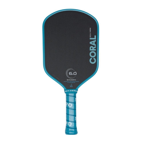 Six Zero Coral 16mm Elongated Pickleball Paddle