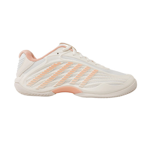 K-Swiss Hypercourt Express 3 Court Shoe - Women's - Egret/Peach