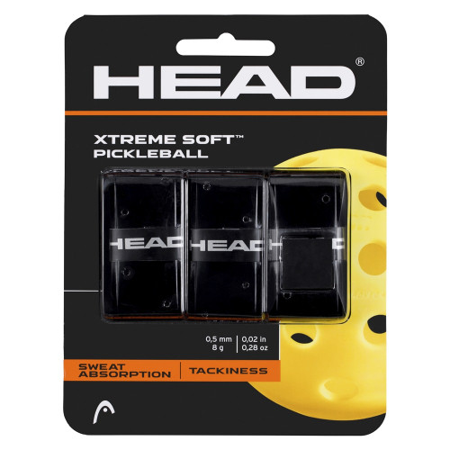 HEAD Xtreme Soft Pickleball Over Grip, choose from black, blue, pink, red, yellow or white
