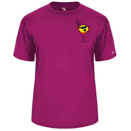 Men's Martini Core Performance T-Shirt in Hot Pink