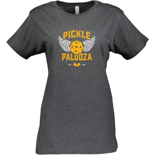 Women's Pickle Palooza Cotton T-Shirt in Vintage Smoke