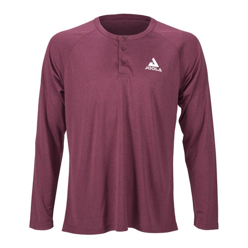 JOOLA Ben Johns Propel Long-Sleeve Henley - Burgundy