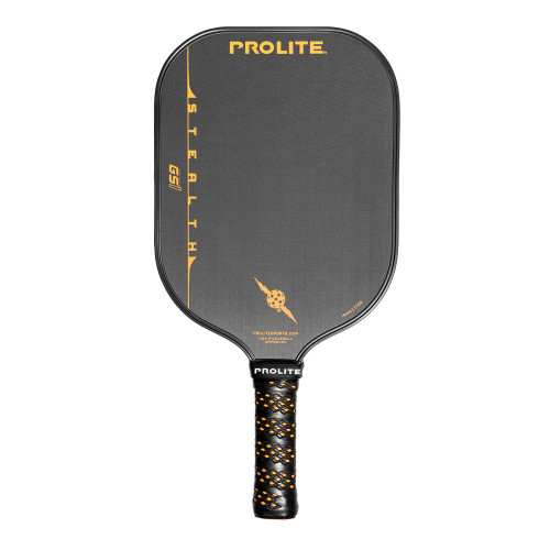 Front view of the PROLITE Stealth GS1 Pickleball Paddle shown in the Orange color option