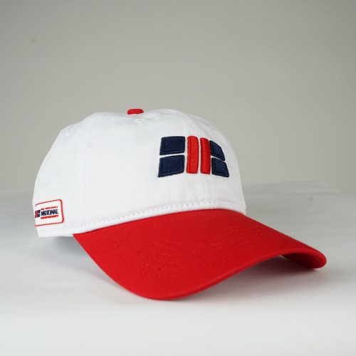 True Brvnd Nationals Front Court Logo Performance Dad Hat - White