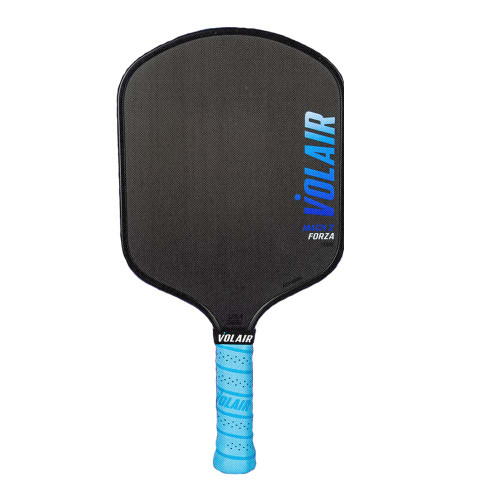 Front view of the Volair Mach 2 Forza Carbon Fiber 14mm Pickleball Paddle.