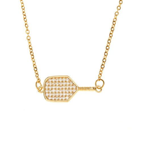 Born to Rally Pickleball CZ Paddle Necklace | Free Shipping Offer!