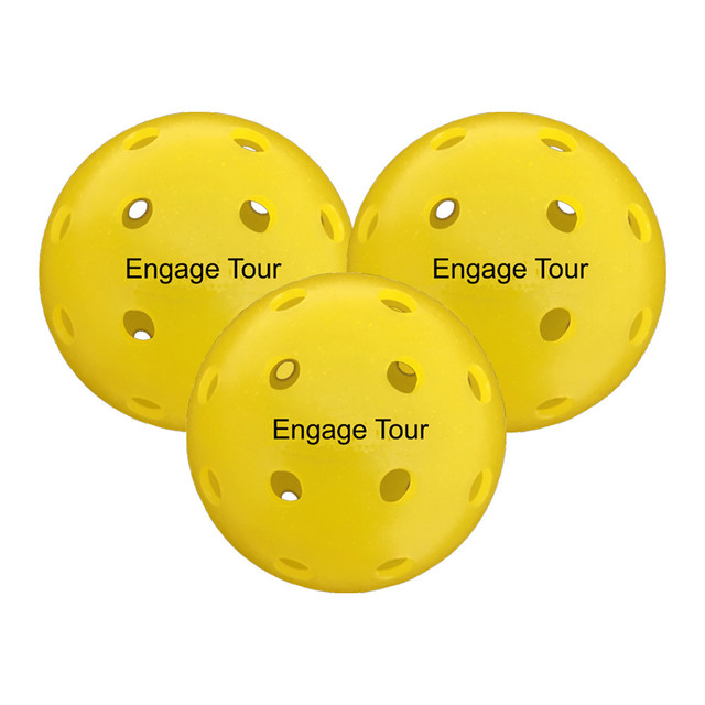 Engage Tour Outdoor Pickleballs - Yellow Engage Tour Outdoor Pickleballs - Yellow