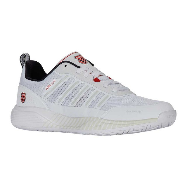 K-Swiss Ultra Court Shoe - Men's - White/Black/Mars Red K-Swiss Ultra Court Shoe - Men's - White/Black/Mars Red
