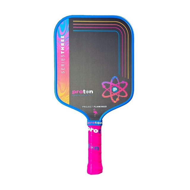 Proton Series Three Project Flamingo 13mm Widebody Pickleball Paddle Proton Series Three Project Flamingo 13mm Widebody Pickleball Paddle