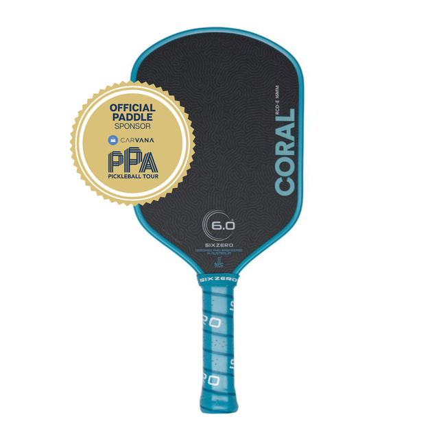 Six Zero Coral 16mm Widebody Pickleball Paddle