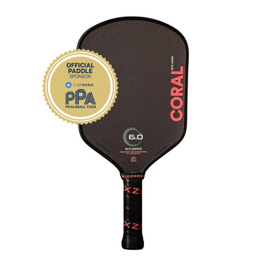 Six Zero Coral 16mm Hybrid Pickleball Paddle