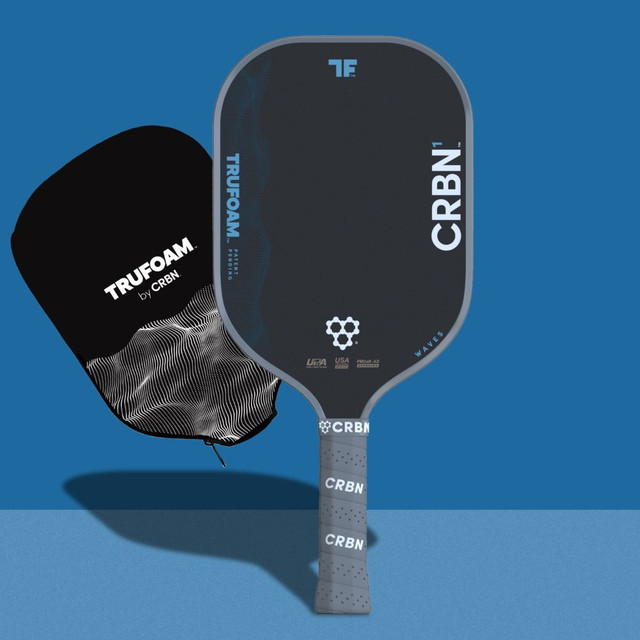 CRBN TruFoam Waves 1 Elongated Pickleball Paddle CRBN TruFoam Waves 1 Elongated Pickleball Paddle