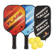 The Rally Flare Graphite Bundle includes two paddles, four balls and two paddle covers.