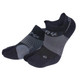 Black BR4 Bunion Relief Socks, offered in sizes small through large. Features a split-toe design and padding for additional protection