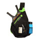 Sling has an adjustable shoulder strap and outside Velcro closure pocket. Available in Green, Gray or Blue.