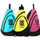 Zero Zero Two, Game On Sling Bag, choose from lime, pink, blue, or red.