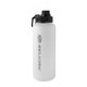 40 ounce Selkirk Premium Water Bottle is double-walled, stainless steel, featuring the Selkirk name and logo down the side. Available in Black, Red, or White with plastic screw cap top.