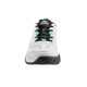 Front angle of the Velocity V Series Shoe by Tyrol in color combination white and green