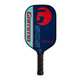 The 505 Graphite Pickleball Paddle by GAMMA is available in an attractive turquoise, red, and blue color combination.