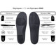 Olympus PRO Arch Support insoles by Zelus, with SmartCells cushioning and suede top cover, available in sizes 6 to 14.