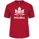 Men's Canada Pickleball Core Performance T-Shirt in Red