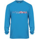 Men's Pickleball USA Core Performance Long-Sleeve Shirt in ELectric Blue