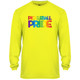 Men's Pickleball PRIDE Core Performance Long-Sleeve Shirt in Safety Yellow