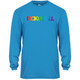 Men's Rainbow Core Performance Long-Sleeve Shirt in Electric Blue