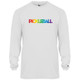 Men's Rainbow Core Performance Long-Sleeve Shirt in White