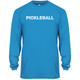 Men's Pickleball Net Core Performance Long-Sleeve Shirt in Electric Blue