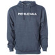 Unisex Pickleball Net Hooded Sweatshirt  in Navy Heather