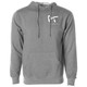 Unisex Pickleball Tournaments Pro Hooded Sweatshirt in GunMetal Heather