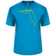 Men's Florida Pickleball Core Performance T-Shirt in Electric Blue