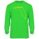 Men's Florida Pickleball Core Performance Long-Sleeve Shirt in Lime