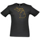 Men's Michigan Pickleball Cotton T-Shirt in Vintage Smoke