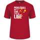 Men's Way of LIFE Core Performance T-Shirt in Red