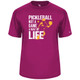 Men's Way of LIFE Core Performance T-Shirt in Hot Pink
